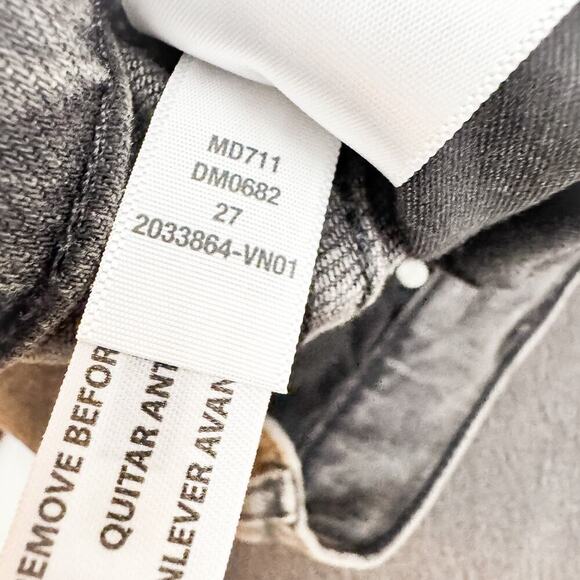 Madewell The Perfect Vintage Jean Charcoal Denim Size 27 - Picture 6 of 9